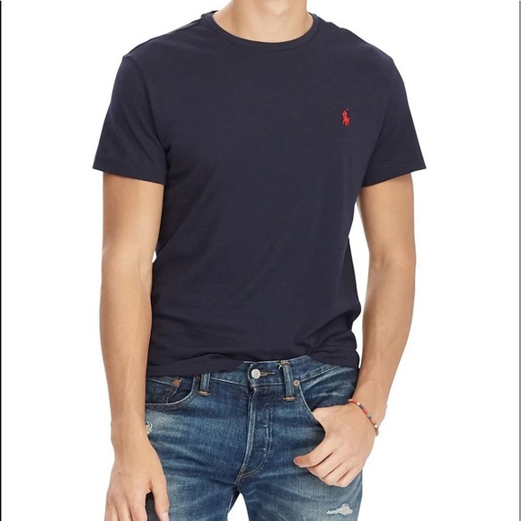 POLO RALPH LAUREN Classic Fit Jersey Short Sleeve Tee Crewneck Cotton T-Shirt S - Picture 13 of 15